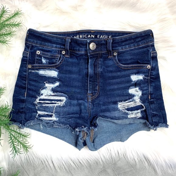 American Eagle Outfitters Pants - |•AEO•|Hi-Rise Shortie Shorts Ne(X)t Level Stretch